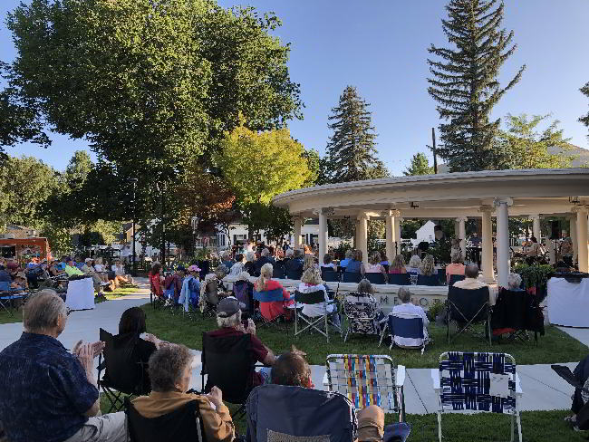 Photograph Cherie Shipley with Take This Band at Governor's Mansion 8/9/2019