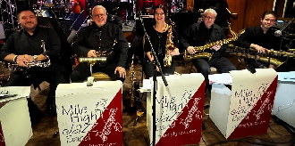 Photo of MHJB sax section in April 2026